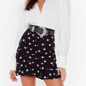 Star A Line Mini Skirt